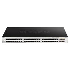 D-LINK Switch 48x1000Mbps + 4xGigabit kombó SFP Menedzselhető Rackes (Metro), DGS-1210-52/ME/E
