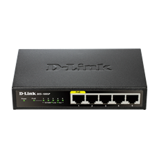 D-LINK Switch 5x100Mbps (4xPOE) Fémházas Asztali, DES-1005P/E