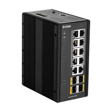 D-LINK Switch Ipari 10x1000Mbps (8xPOE) + 4xSFP Menedzselhető Rackes,DIS-300G-14PSW