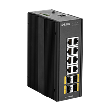 D-LINK Switch Ipari 8x1000Mbps + 4x1000Mbps SFP Menedzselhető Rackes, DIS-300G-12SW