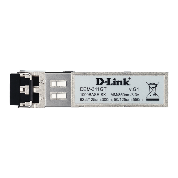 D-LINK Switch SFP Modul 1000Base-SX + LC adóvevő, DEM-311GT/10 (10-PACK)