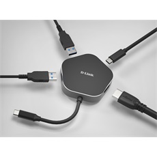 D-LINK USB-C HUB 2xUSB + 1xHDMI +1xUSB Type-C, DUB-M420