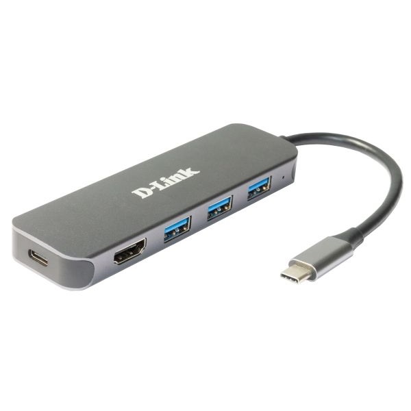 D-LINK USB-C HUB 3xUSB + 1xUSB-C +1xHDMI, DUB-2333