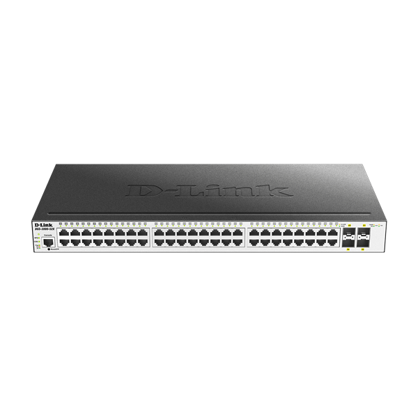 D-Link Switch - DGS-3000-52X - 48x1000Mbps+4x10G SFP+ L2 1xRJ45 6 kV Surge Protection Console Port Managed