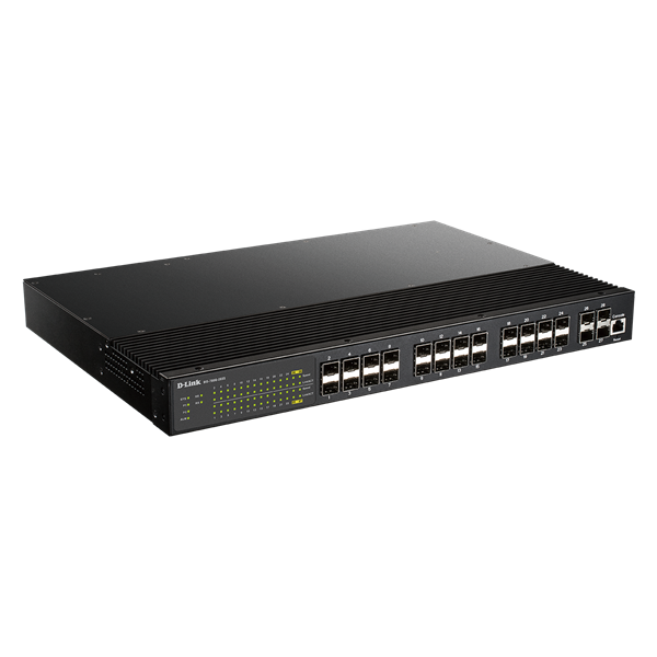 D-LINK Switch Ipari 24x10Gbps SFP + 4x10Gbps SFP+ Menedzselhető Rackes, DIS-700G-28XS