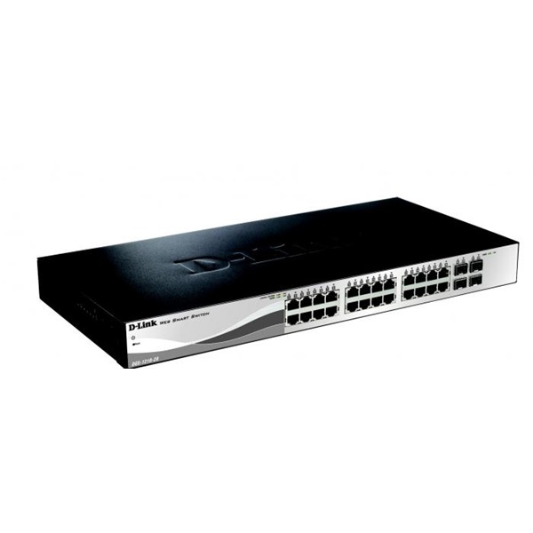 D-Link Switch 24x1000Mbps+4x1000/SFP Smart fanless