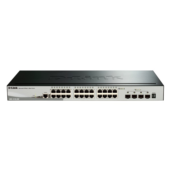 D-Link Switch 24x1000Mbps + 4x10G SFP+ Stackable L3 Smart