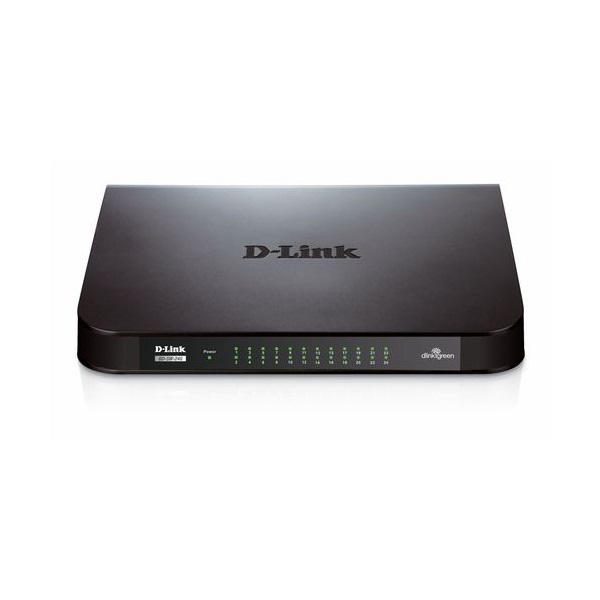 D-Link Switch 24 Port - 24x1000Mbps - GO-SW-24G Unmanaged RM Fanless