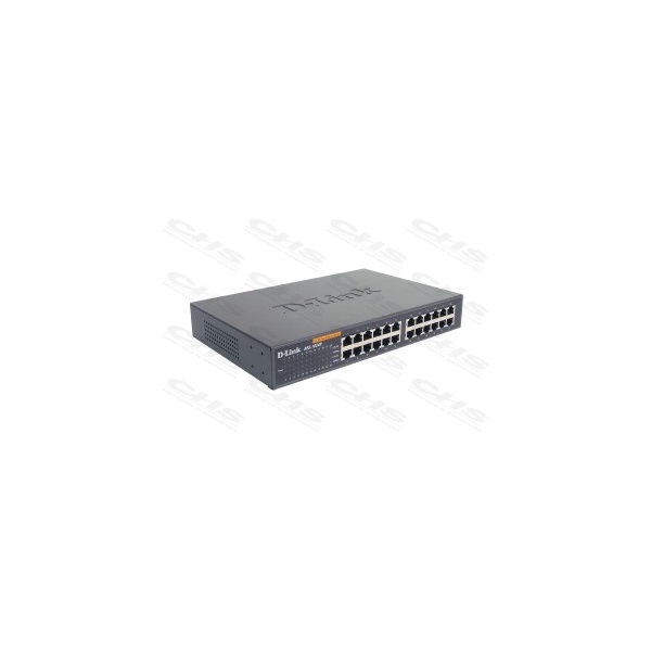 D-LINK Switch 24x100Mbps Fémházas Asztali Rackes, DES-1024D/E