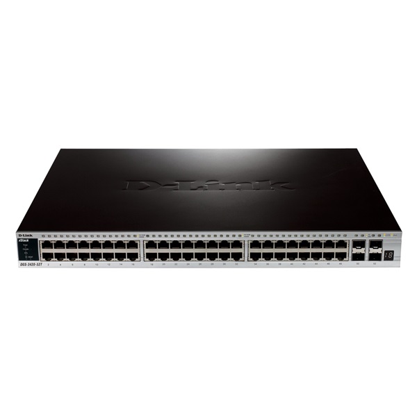 D-Link Switch 48x1000+4SFP/Giga+4x10GbE xStack Stacking ports Menedzselt Layer2+