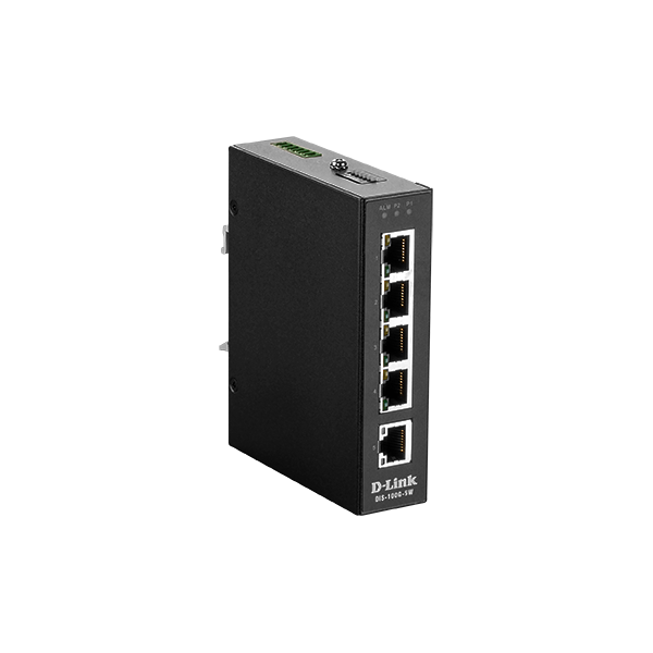 D-Link Ipari Switch 5 Port Unmanaged, 5 x 10/100/1000BaseT(X) ports