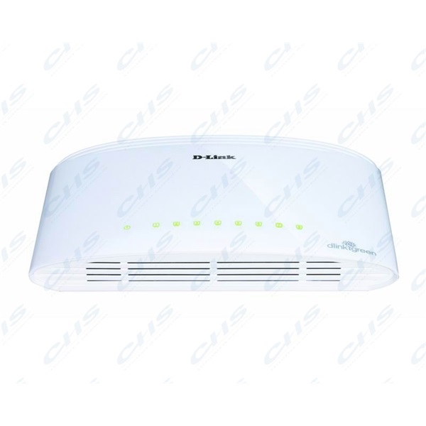 D-Link Switch - DGS-1008D - 8x1000Mbps Desktop Műanyag Fanless Unmanaged