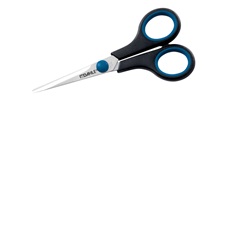 DAHLE Háztartási olló 54405, 5,5", jobbkezes, gumibevonatú puha fogantyúval (OFFICE Comfort Grip household scissors)