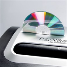 DAHLE Iratmegsemmisítő 22312 PaperSAFE®, CD/DVD/Kártya/Gémkapocs, 14 lap (80gr), P-4/F-1/T-4/E-3, 2,5 m/min, 26 liter