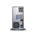 DELL EMC PowerEdge T340 torony szerver (8x3.5&quot;), 6C E-2226G 3.4GHz, 1x16GB, 1x480GB RI SSD; H330, iD9 Ba., (1+1).