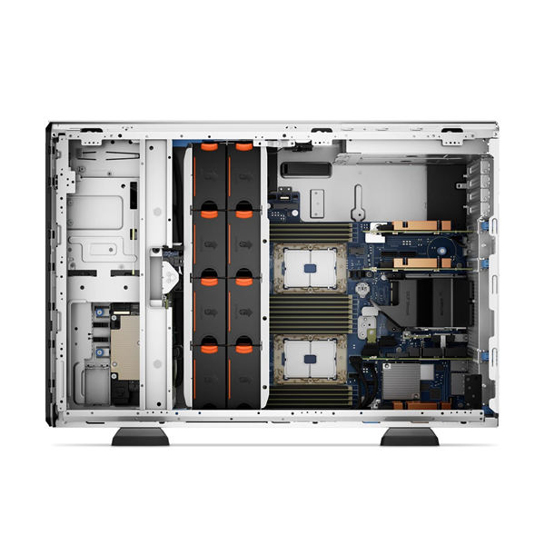 DELL EMC PowerEdge T550 torony szerver (8x3.5"), 1x8C S4309Y 2.8GHz, 1x16GB, 1x960GB RI SSD; H755, iD9 En., (1+1).