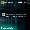 DELL EMC szerver SW - ROK Windows Server 2022 ENG, Essentials Edition, 25 CAL, 64bit OS.