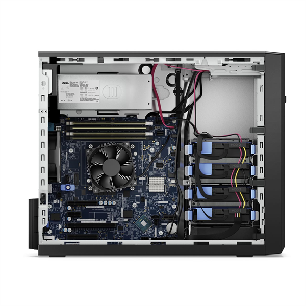 DELL ISG szerver - PE T150 torony (4x3.5"), 4C E-2334 3.4GHz, 1x16GB, 1x2TB 7.2k SAS; H355, iD9 Ba.