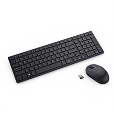 DELL Vezeték nélküli Billentyűzet + egér silent KM555 - Hungarian (QWERTZ) - Fekete