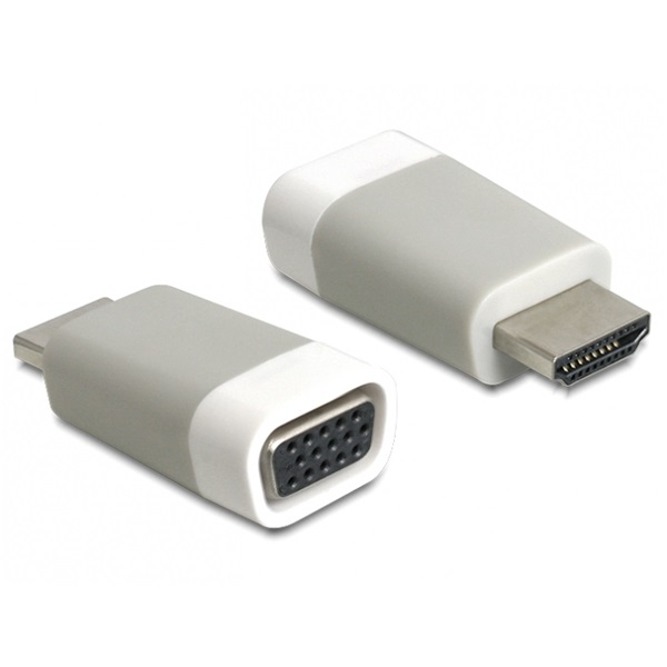 Delock adapter HDMI-A apa > VGA anya adapter, szürke