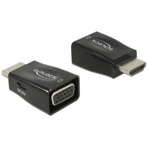 DELOCK Átalakító HDMI-A male > VGA female