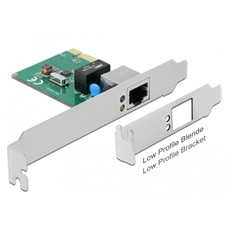 DELOCK PCI-E x1 Bővítőkártya > 1x RJ45 Gigabit LAN RTL8111