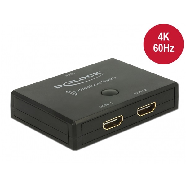 Delock HDMI 2 - 1 switch kétirányú 4K 60 Hz