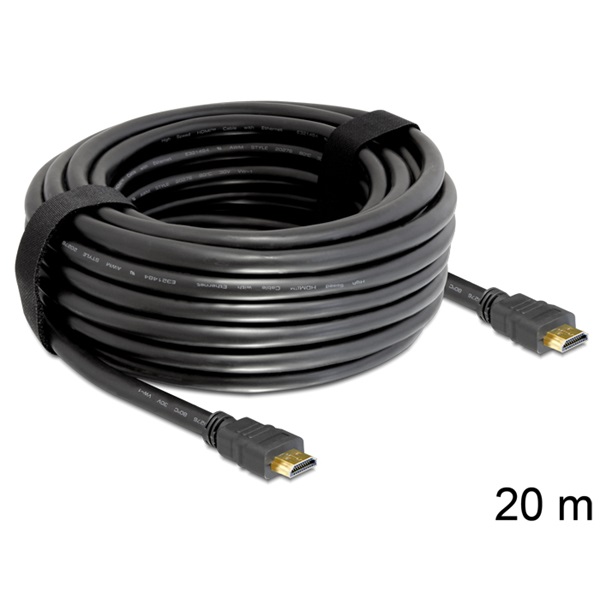 DELOCK kábel HDMI male / male összekötő 4K 20m