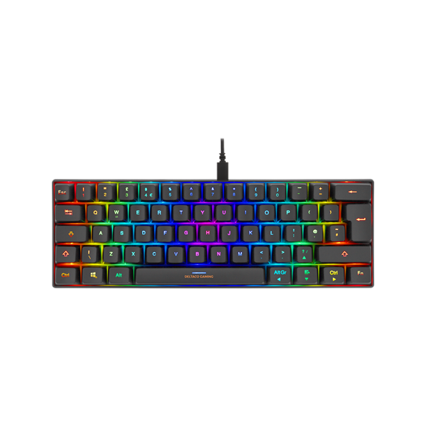DELTACO GAMING Billentyűzet GAM075UK, mini mechanical keyboard, 60