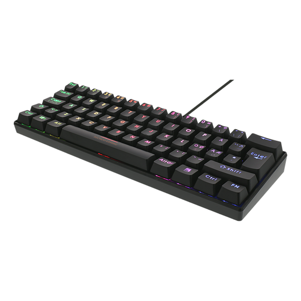 DELTACO GAMING Billentyűzet GAM075, mini mechanical keyboard, 60 PAN