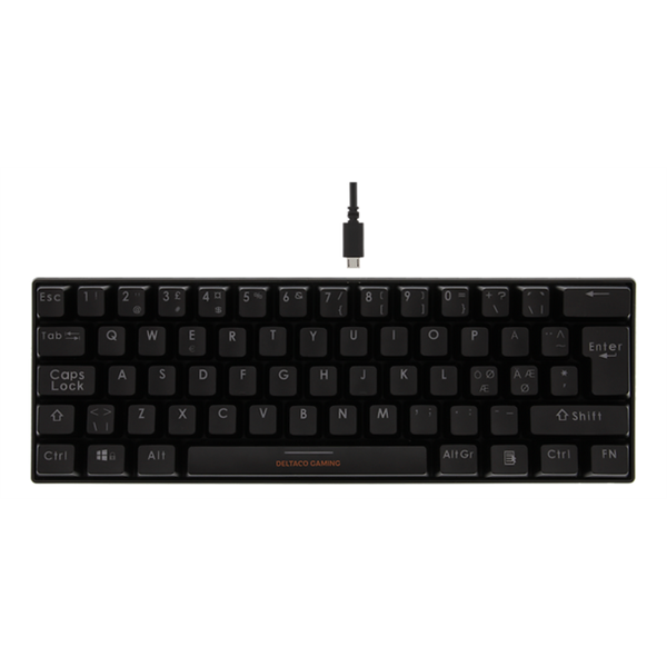 DELTACO GAMING Billentyűzet GAM075, mini mechanical keyboard, 60 PAN