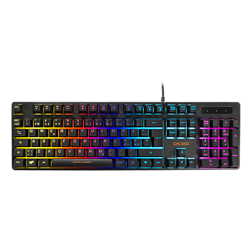 Deltaco Billentyűzet GAM-112, DK310 RGB Gaming Keyboard, Outemu Red switches, full size, Nordic Layout, black