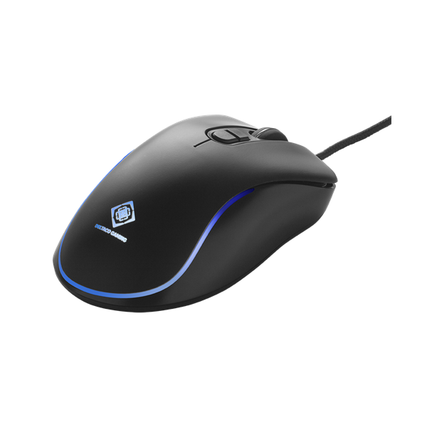 DELTACO GAMING Vezetékes Egér GAM-104, DM120 gaming mouse, RGB, 800-3200 DPI, 125 Hz, RGB LED, USB, black