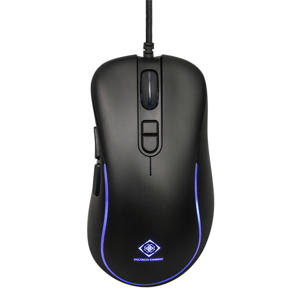 DELTACO GAMING Vezetékes Egér GAM-104, DM120 gaming mouse, RGB, 800-3200 DPI, 125 Hz, RGB LED, USB, black