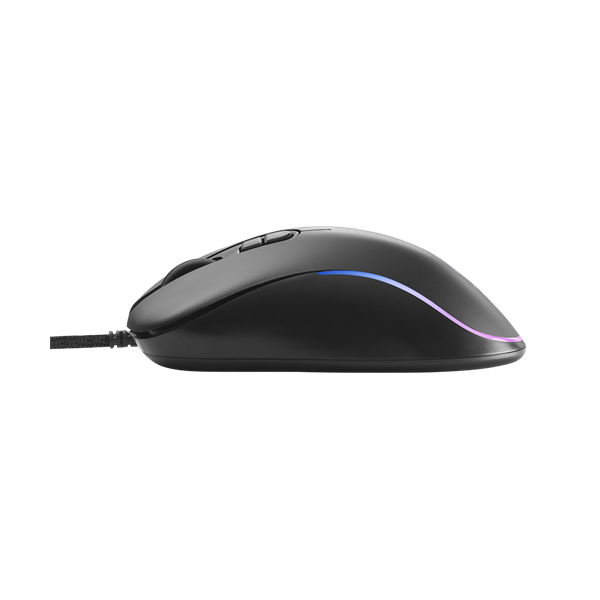 DELTACO GAMING Vezetékes Egér GAM-104, DM120 gaming mouse, RGB, 800-3200 DPI, 125 Hz, RGB LED, USB, black