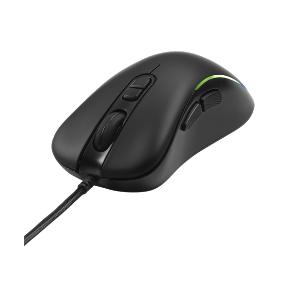 DELTACO GAMING Vezetékes Egér GAM-104, DM120 gaming mouse, RGB, 800-3200 DPI, 125 Hz, RGB LED, USB, black