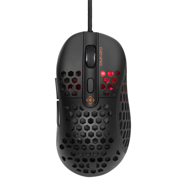 DELTACO GAMING Vezetékes Egér GAM-106, DM420 Ultra-Light gaming mouse, 400-6400 DPI, 6 buttons, 1.8m cable, black