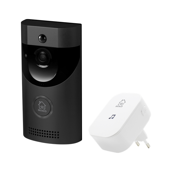 DELTACO SMART HOME SH-DB01 okos kapucsengő kamerával, WIFI, IP44, kültéri