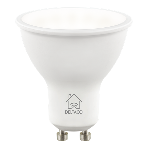 DELTACO SMART HOME SH-LGU10CCTC  okos izzó, 4,5W, WIFI, TUYA, 2700K-6500K