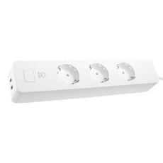 DELTACO SMART HOME SH-P03USB2 hármas hosszabbító, 13A,  1,5m 2 USB csatlakozás, WIFI