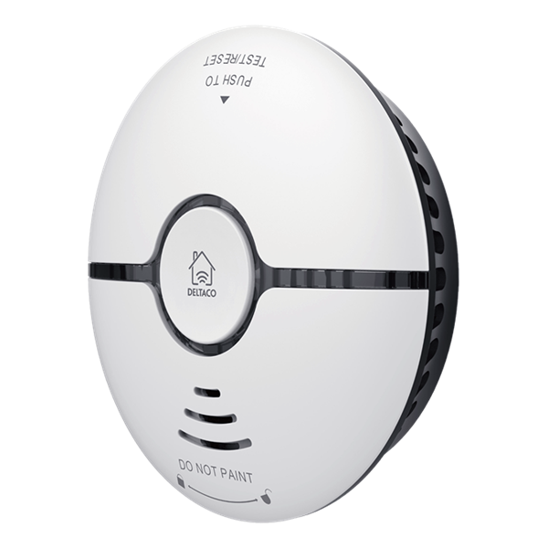 DELTACO SMART HOME SH-WS03 okos füstérzékelő, WIFI, TUYA, tartozék 2 db LR03 elem, riasztás: hang és fényjelzés