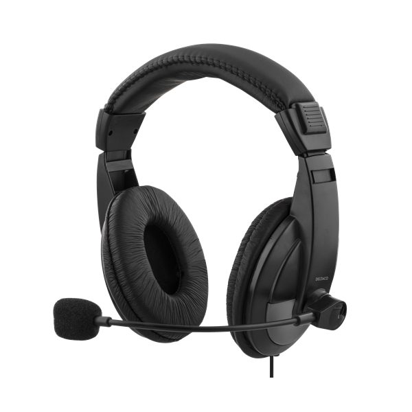 DELTACO USB stereo headset, 40mm drivers, 32 ohm, 20Hz20kHz, 96dB ±