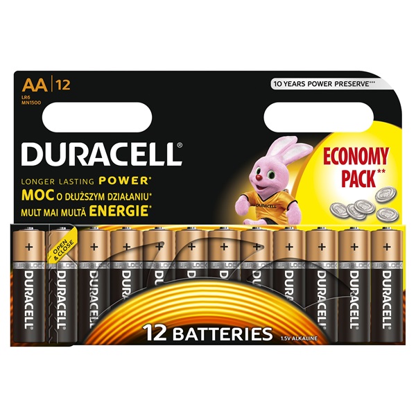 Duracell BSC 12 db AA elem