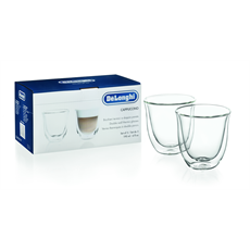 DELONGHI DLSC311 cappuccino pohárszett, 2 db, duplafalu, hőálló, max 300°C