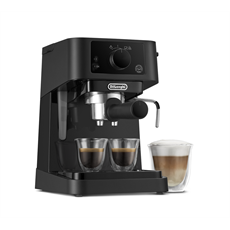 DeLonghi EC235.BK presszókávéfőző 15 bar, 1L víztartály, 1 és 2 személyes kivitel, őrölt kávé és E.S.E. pod