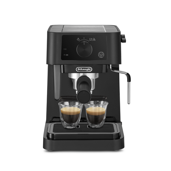 DeLonghi EC235.BK presszókávéfőző 15 bar, 1L víztartály, 1 és 2 személyes kivitel, őrölt kávé és E.S.E. pod