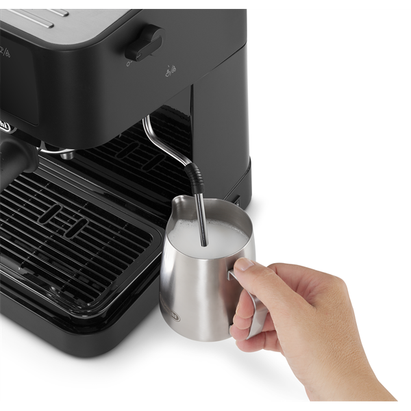 DeLonghi EC235.BK presszókávéfőző 15 bar, 1L víztartály, 1 és 2 személyes kivitel, őrölt kávé és E.S.E. pod