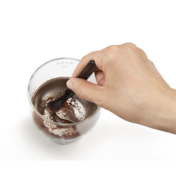 DeLonghi KG-200 kávédaráló, tető lenyomásával kapcsol be, multifunkciós örlő, 90 gramm, max. 12 csészéhez