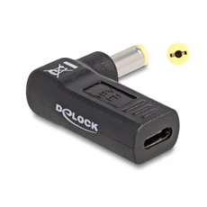 Delock Laptop töltőkábel adapter USB Type-C anya - Acer 5,5 x 1,7 mm apa 90° fokban hajlított