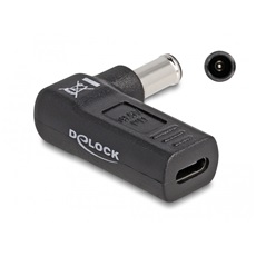 Delock Laptop töltőkábel adapter USB Type-C anya - Sony 6,0 x 4,3 mm apa 90° fokban hajlított